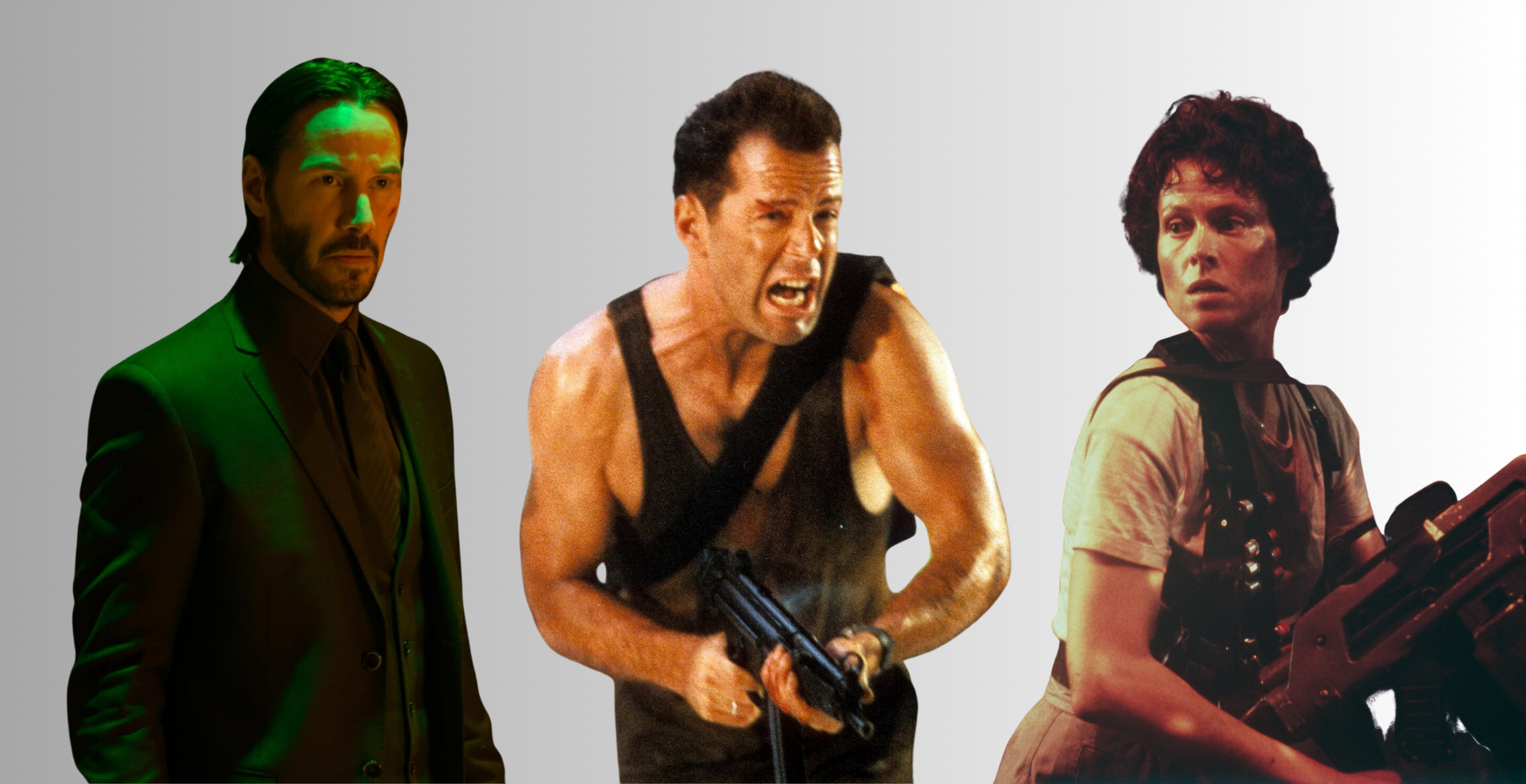 John Wick, Diehard, Aliens