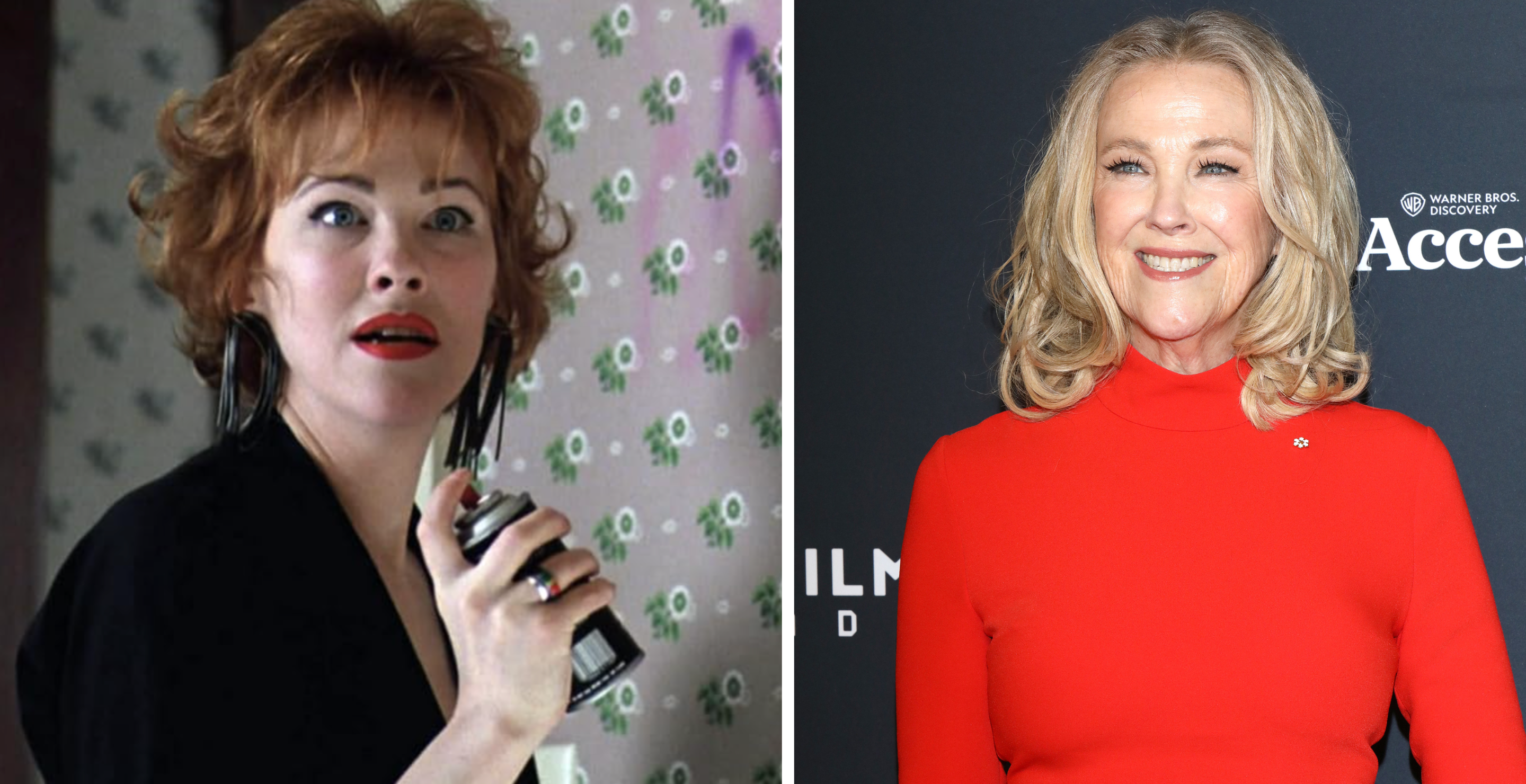 Catherine O'Hara in "Beetlejuice"/ atherine O'Hara, recipient of the Academy Icon Award, presented by CBC, attends the 2023 Canadian Screen Awards - Comedic & Dramatic Arts Awards held at Meridian Hall on April 14, 2023 in Toronto, Ontario