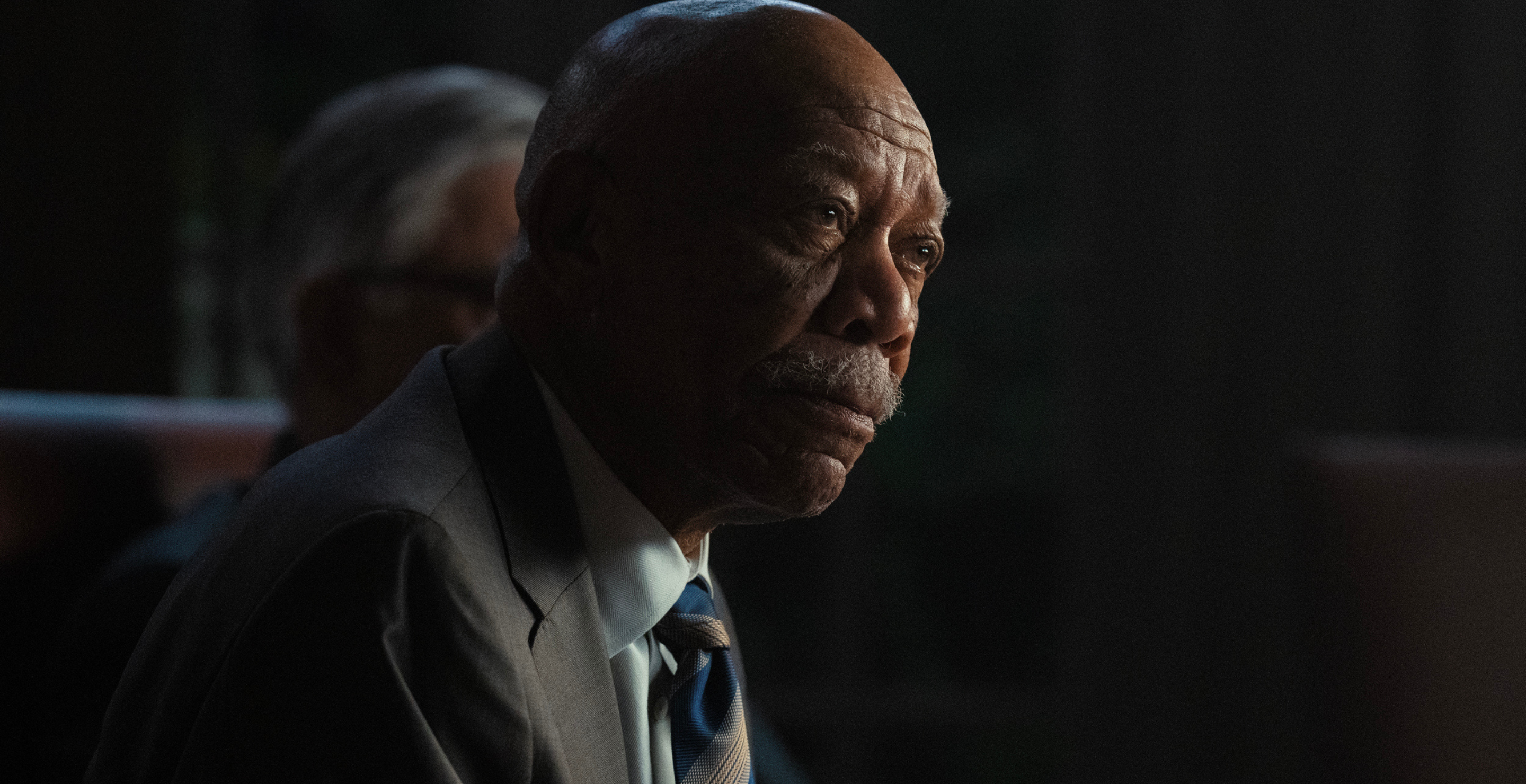 Morgan Freeman as Secretary of State Mullins In Special Ops: Lioness, episode 6, season 1, streaming on Paramount+, 2023