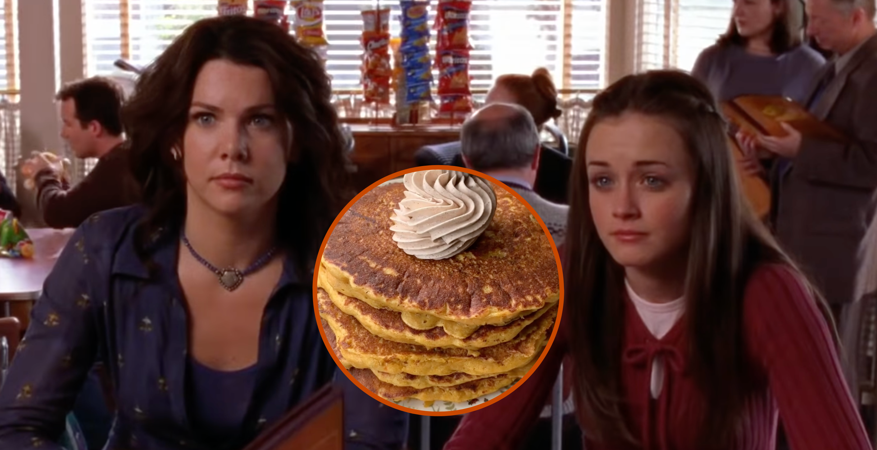 Still from Gilmore Girls/ screengrab from TikTok