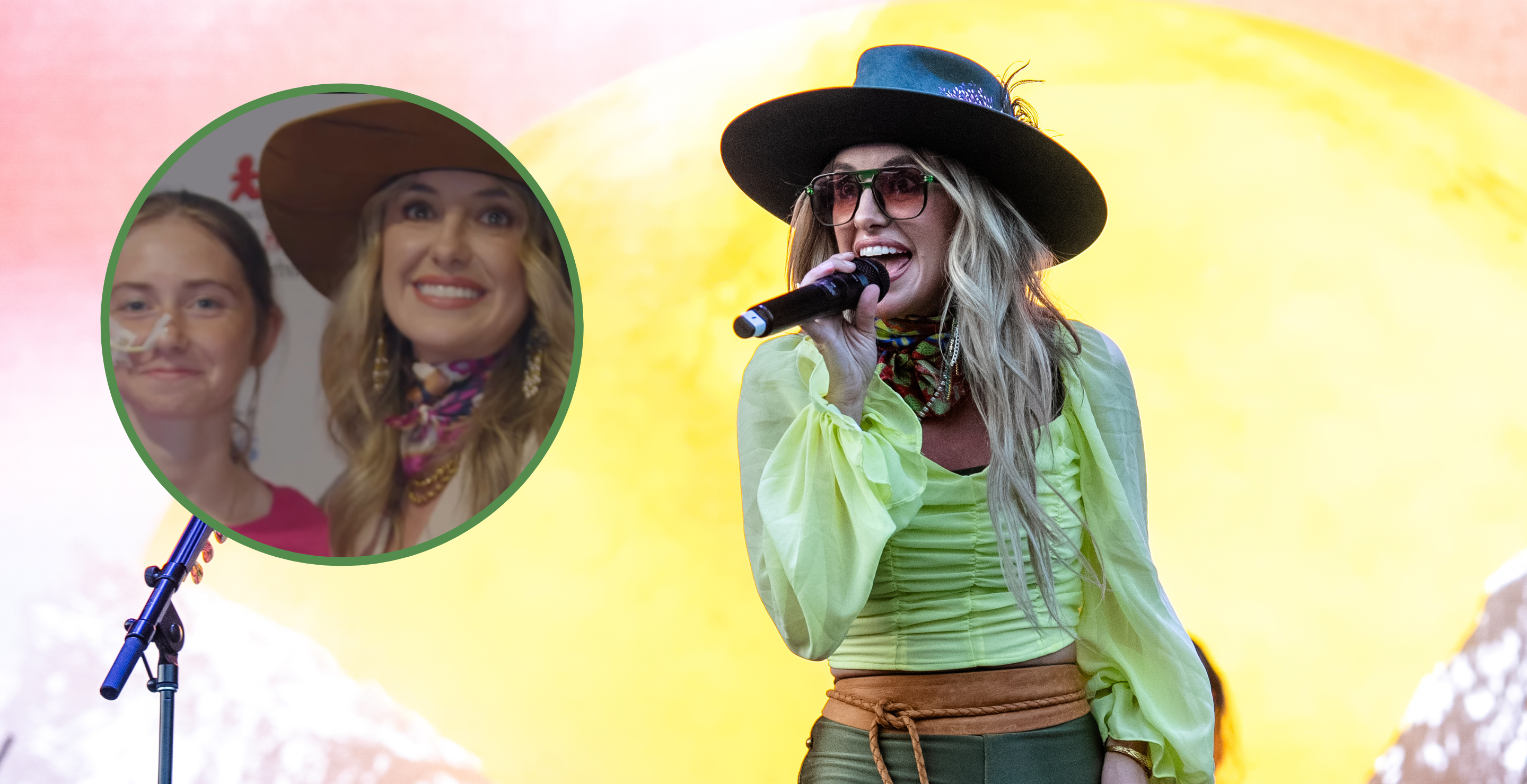 CHICAGO, ILLINOIS - AUGUST 03: Lainey Wilson performs during Lollapalooza at Grant Park on August 03, 2023 in Chicago, Illinois and screengrab via Instagram.