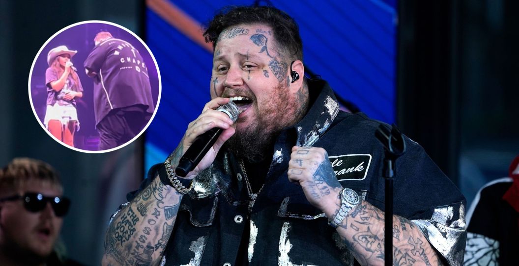 Jelly Roll performs onstage/ screengrab from social media