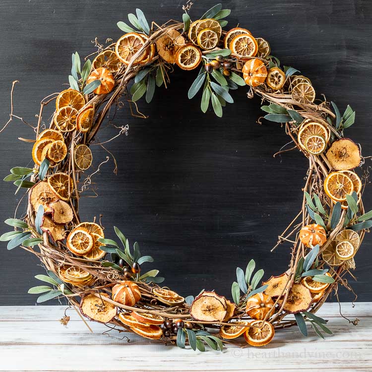 dried fruit wreath