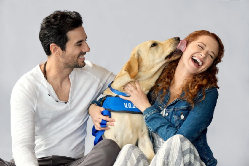Antonio Cupo and Sarah Drew in Hallmark's 'Guiding Emily'