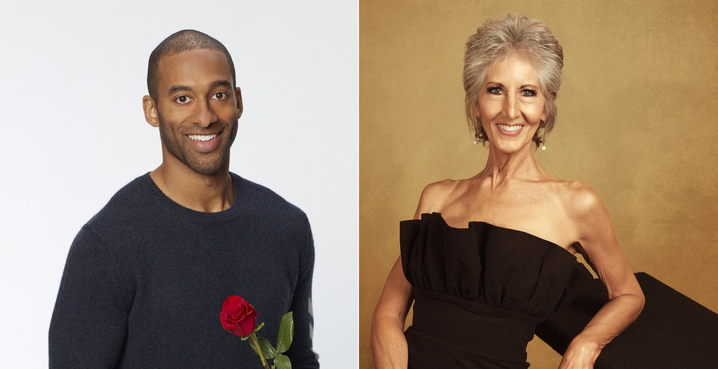 Former Bachelor Matt James and his mom Patty James, a contestant on ABC's 'Golden Bachelor'
