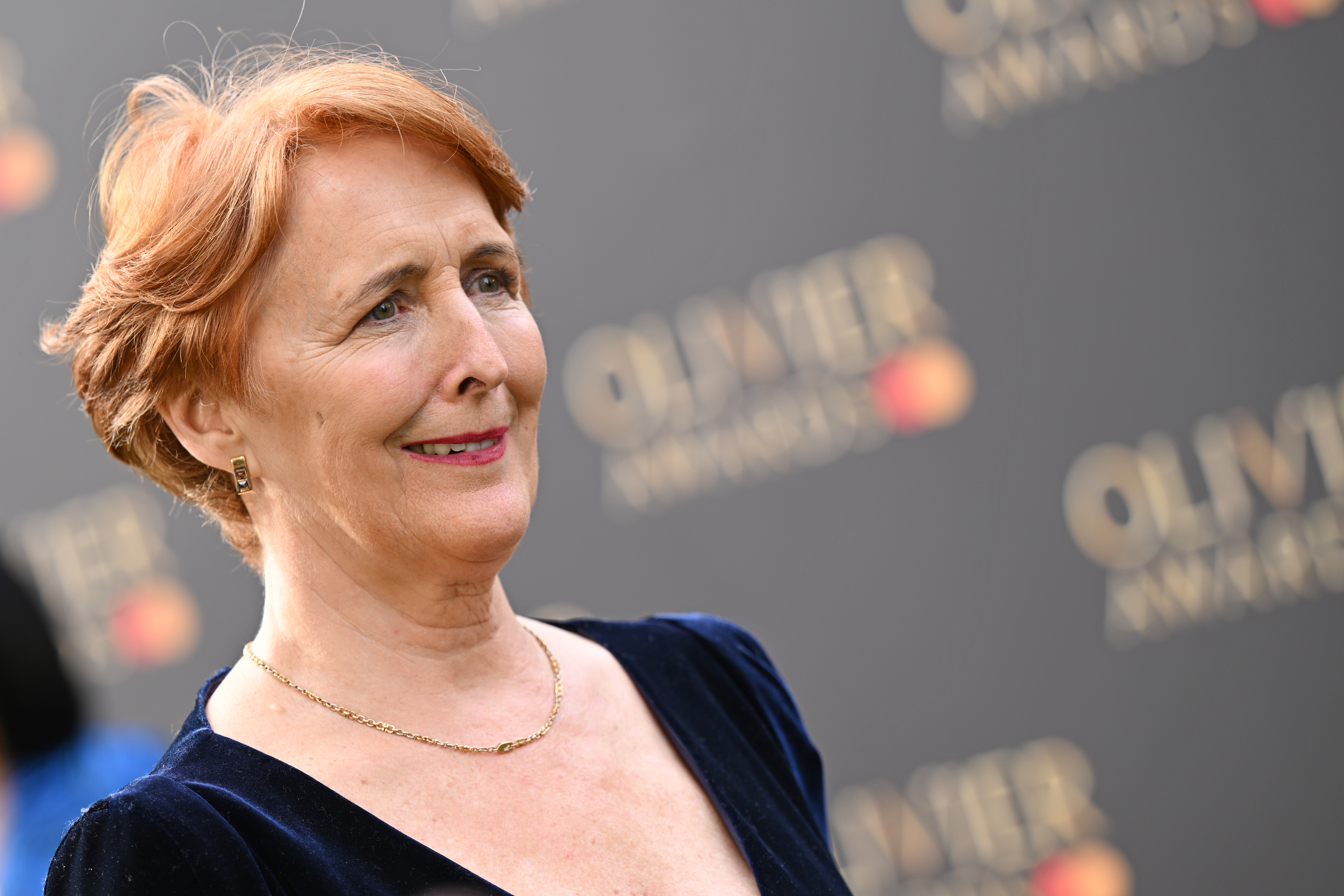LONDON, ENGLAND - APRIL 10: Fiona Shaw attends The Olivier Awards 2022 with MasterCard at the Royal Albert Hall on April 10, 2022 in London, England. 