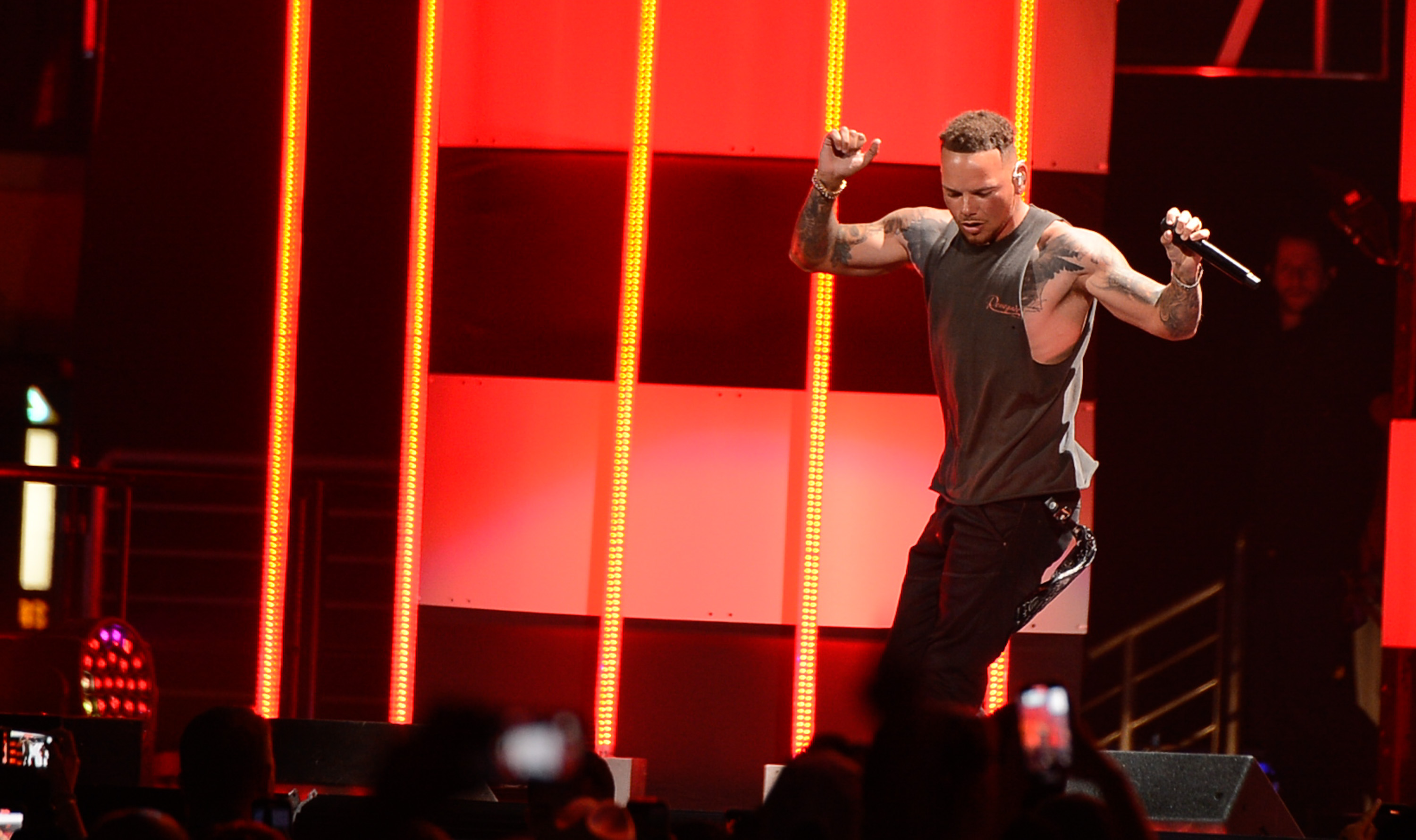 AUSTIN, TEXAS - MAY 13: Kane Brown performs during the iHeartCountry Festival at Moody Center on May 13, 2023 in Austin, Texas. 