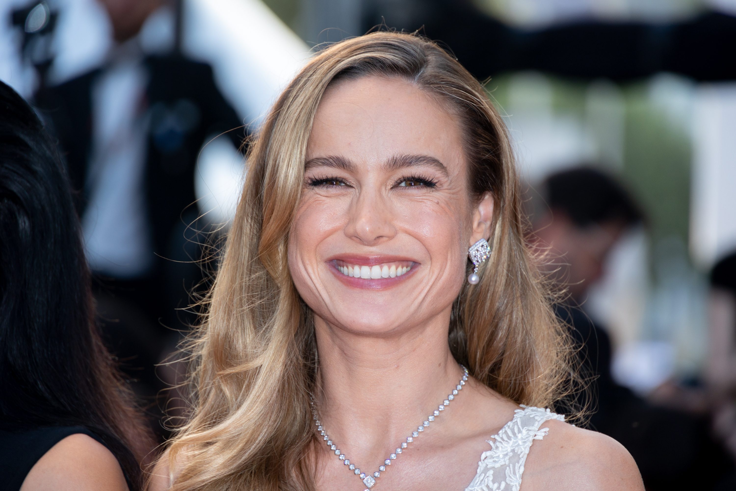 CANNES, FRANCE - MAY 27: Brie Larson attends the "Elemental" screening and closing ceremony red carpet during the 76th annual Cannes film festival at Palais des Festivals on May 27, 2023 in Cannes, France.