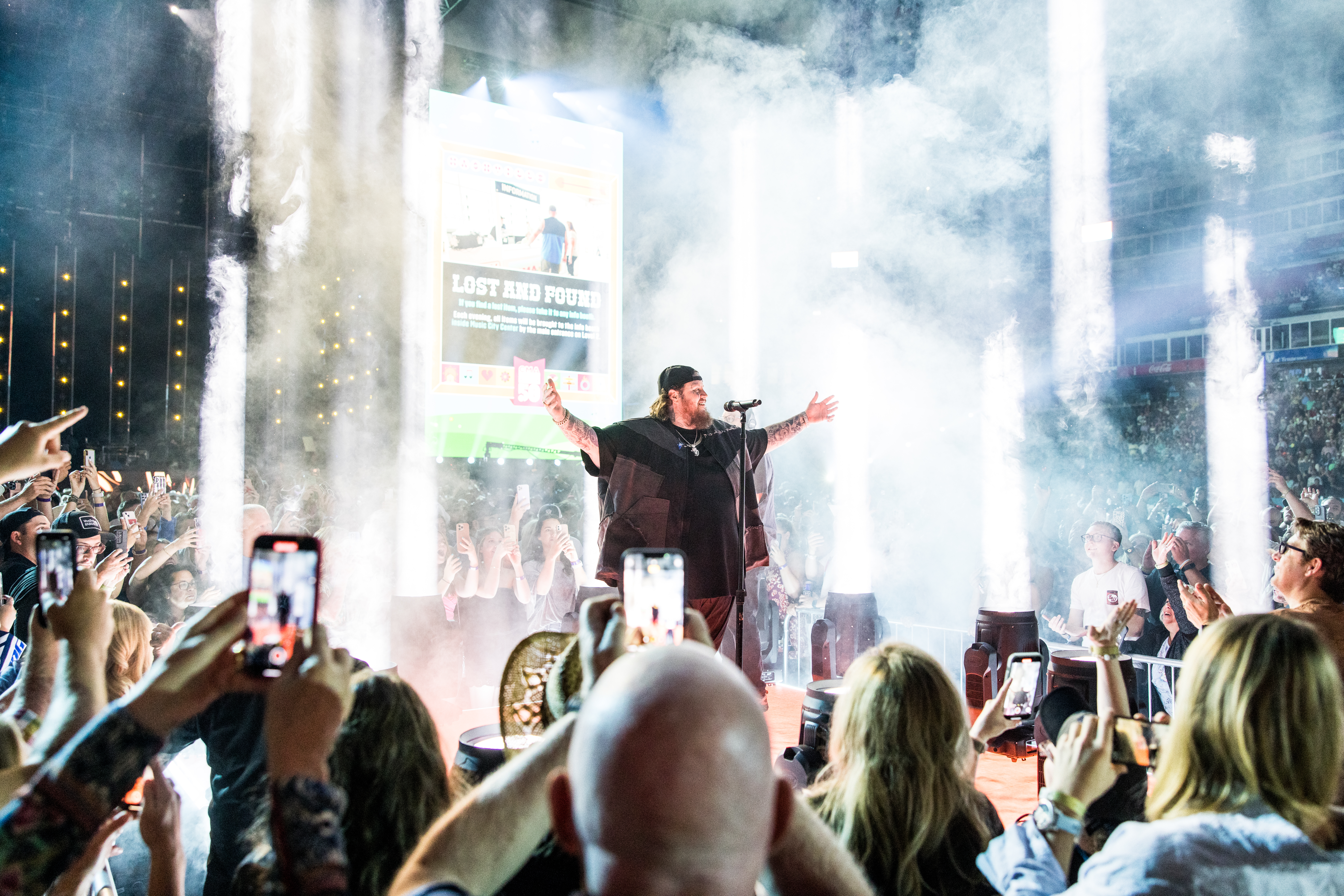 NASHVILLE, TENNESSEE - JUNE 09: Jelly Roll performs onstage for night 2 of the 50th CMA Fest at Nissan Stadium on June 09, 2023 in Nashville, Tennessee. 