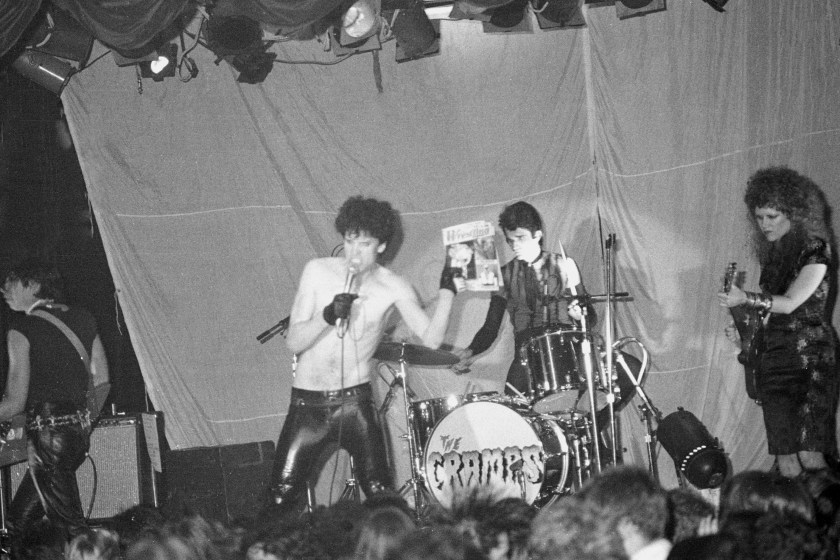 LOS ANGELES - APRIL 1981: The Cramps perform Live at the Roxy in April 1981 in Los Angeles, California. (