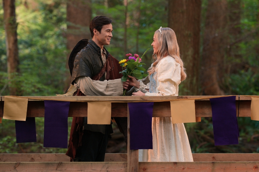 Kai Bradbury as Denny Cutler, Sarah Dugdale as Lizzie in episode 406 of Virgin River