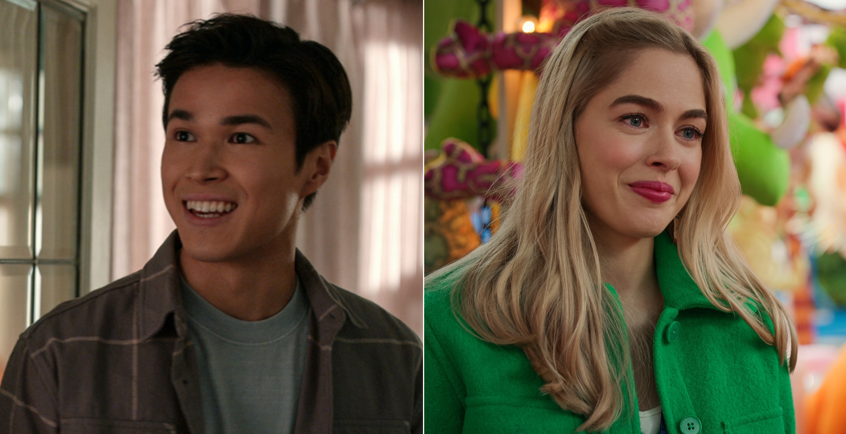 Kai Bradbury as Denny and Sarah Dugdale as Lizzie in Netflix's 'Virgin River'
