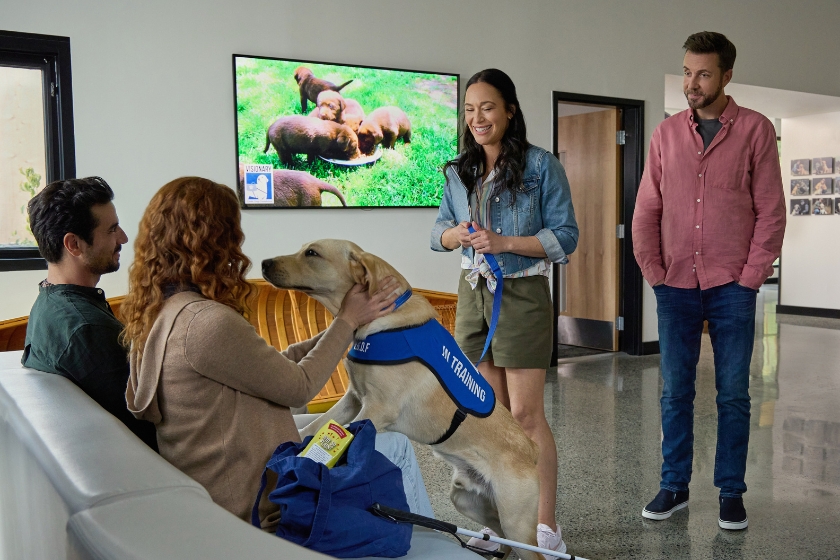 Sarah Drew, Antonio Cupo, Sharon Taylor and Peter Benson in Hallmark's 'Guiding Emily'