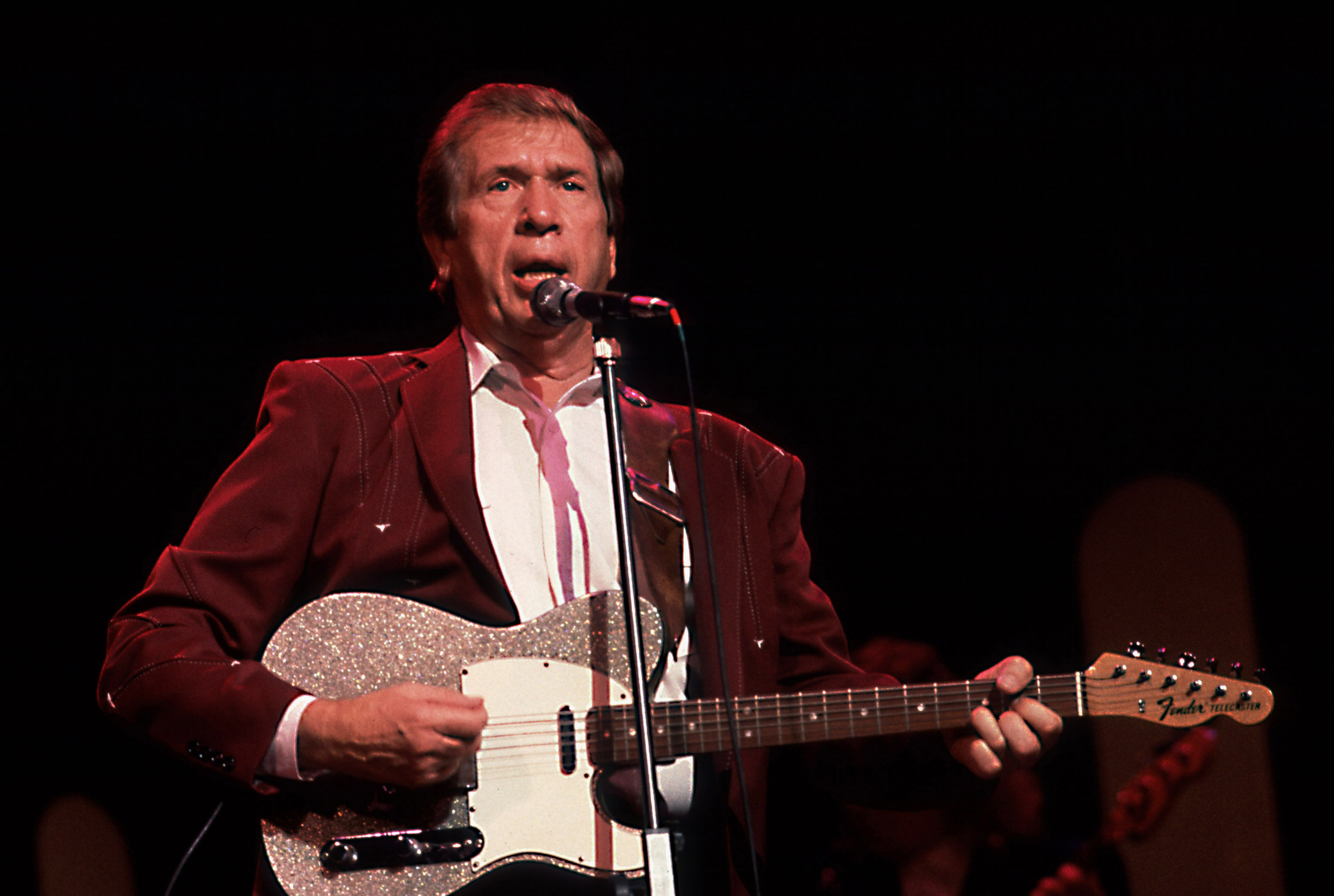 Buck Owens during Buck Owens in Concert - August 5, 1988 at Chicago Theater in Chicago, Illinois, United States. 