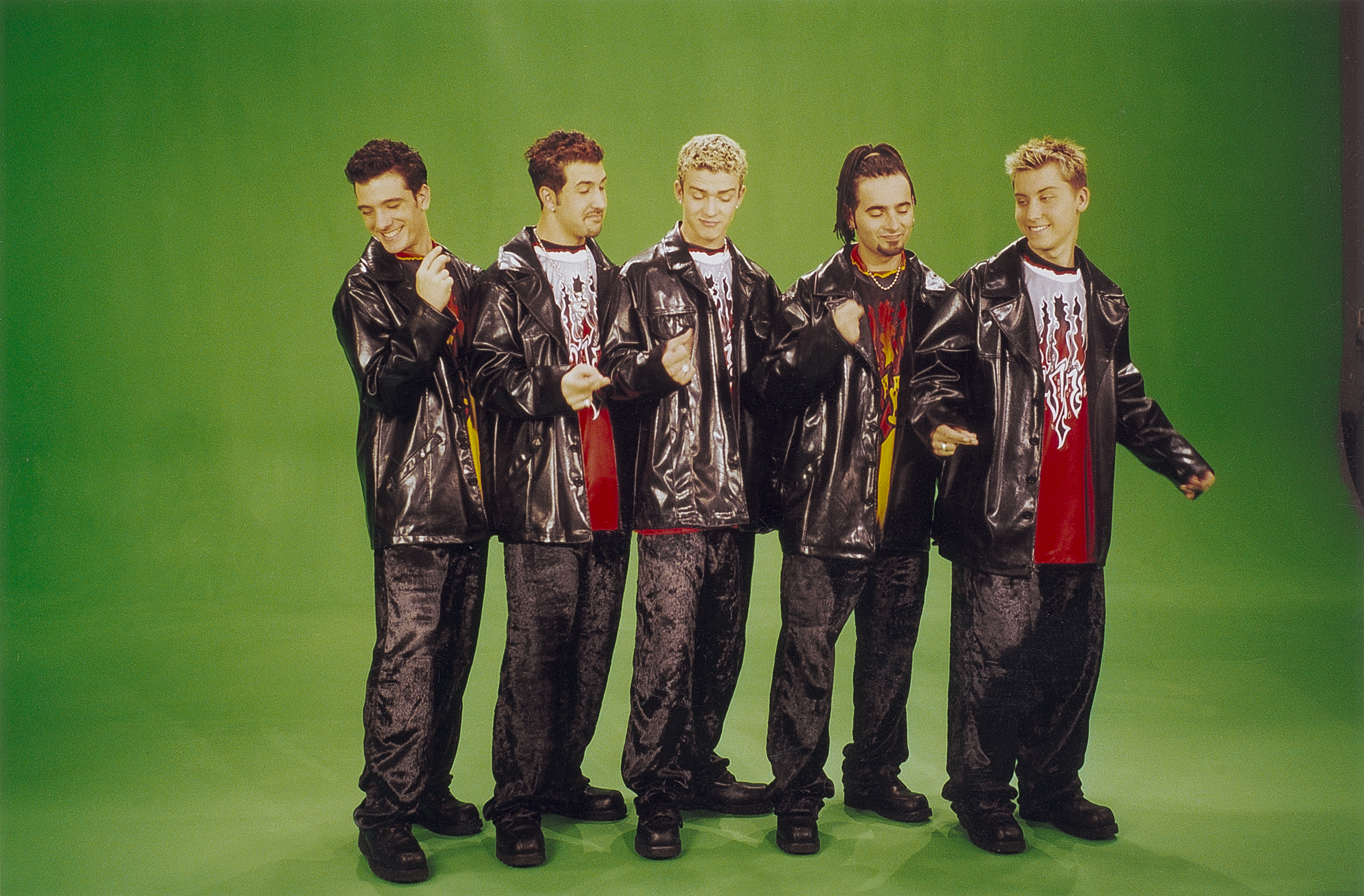 NSYNC in 1998. Pictured are, from left, Chris Kirkpatrick, Joey Fatone, Justin Timberlake, JC Chasez, and Lance Bass. 