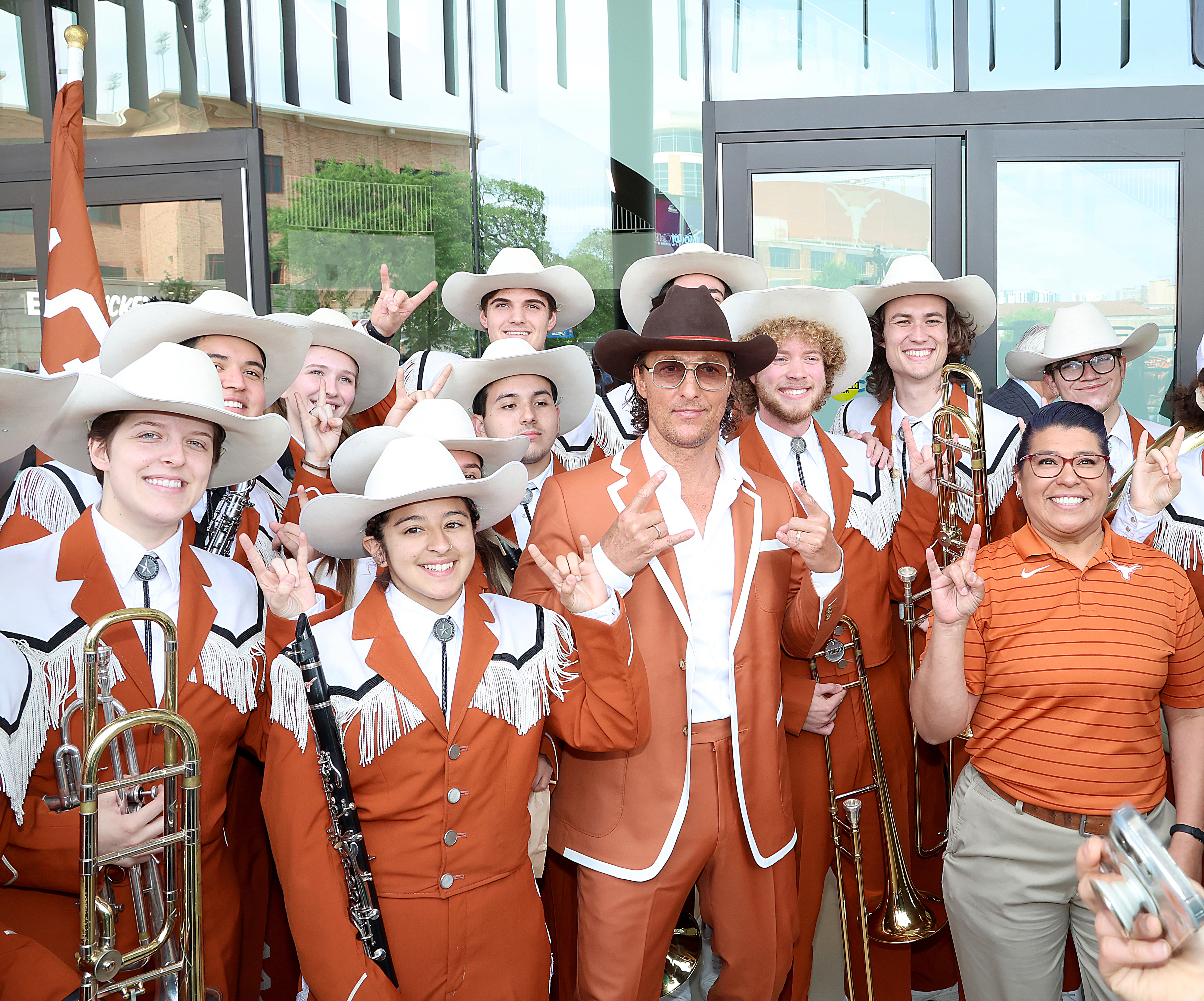 AUSTIN, TEXAS - APRIL 19: University of Texas Minister of Culture Matthew McConaughey attends the ribbon cutting ceremony for University of Texas at Austin's new multi purpose arena at Moody Center on April 19, 2022 in Austin, Texas. 