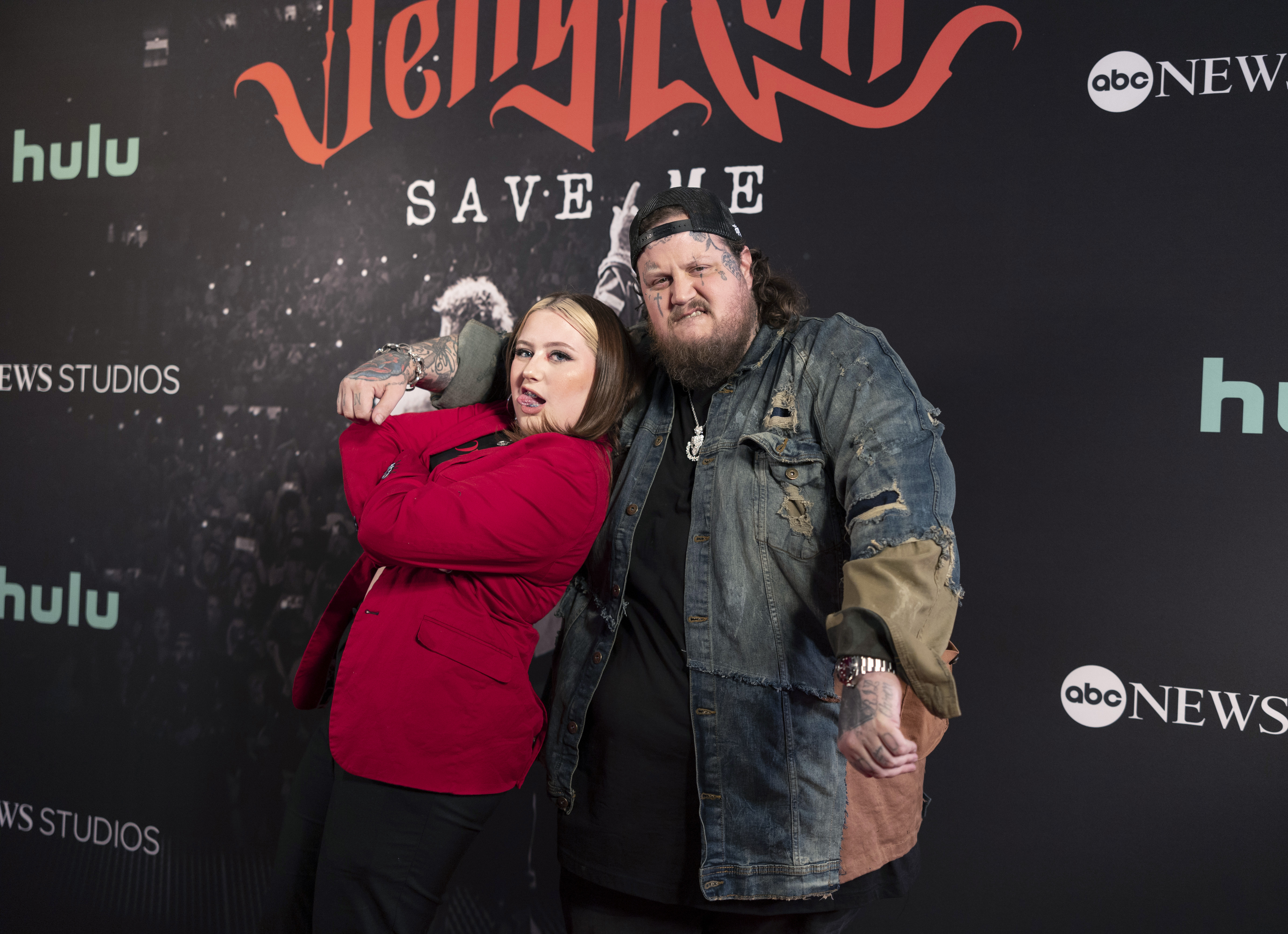 NASHVILLE, TENNESSEE - MAY 30: Jelly Roll (right) and daughter Bailee Ann attend the "Jelly Roll: Save Me" Documentary World Premiere at the Ryman Auditorium on May 30, 2023 in Nashville, Tennessee.
