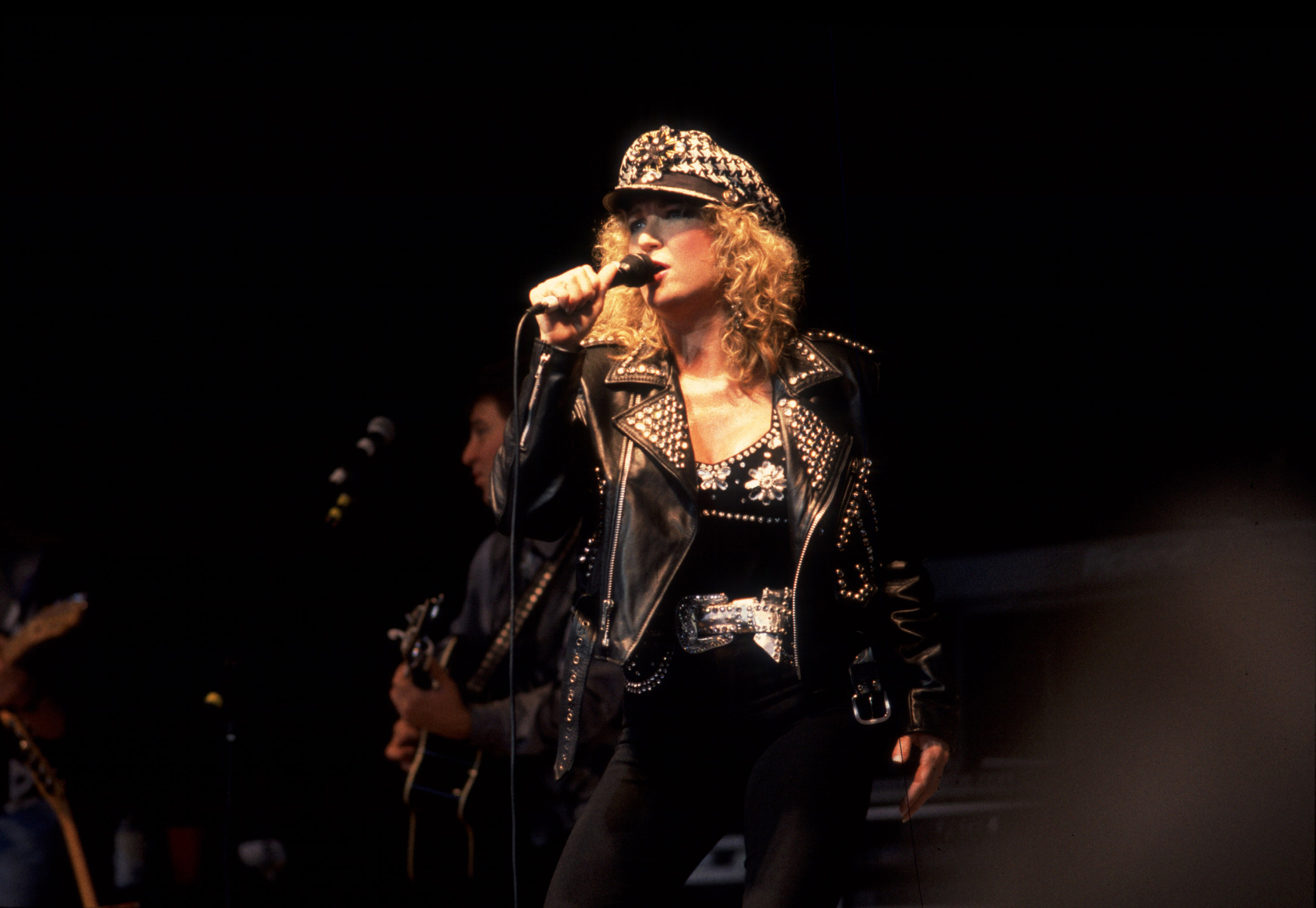 Singer Tanya Tucker performing at the Poplar Creek Music Theater, Hoffman Estates, Illinois, September 5, 1992. 