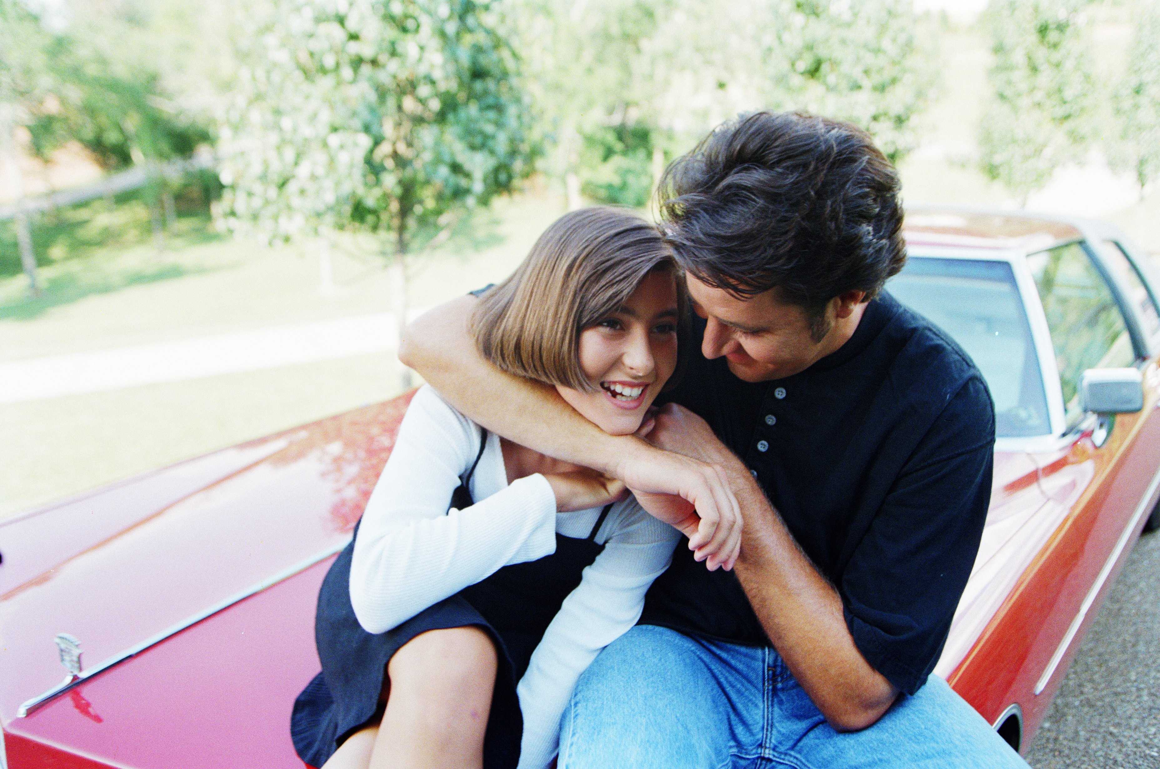 NASHVILLE, TN - CIRCA 1990S: Singer Vince Gill poses for a photo with his daughter Jenny Gill during a circa 1990s photo shoot at their home in Nashville, Tennessee.