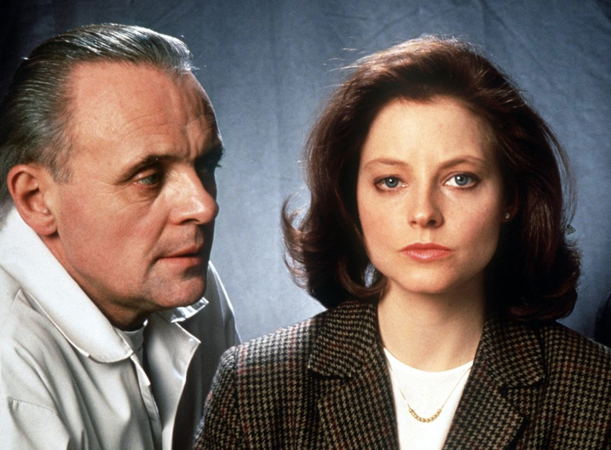 Jodie Foster and Anthony Hopkins in The Silence of the Lambs (1991)