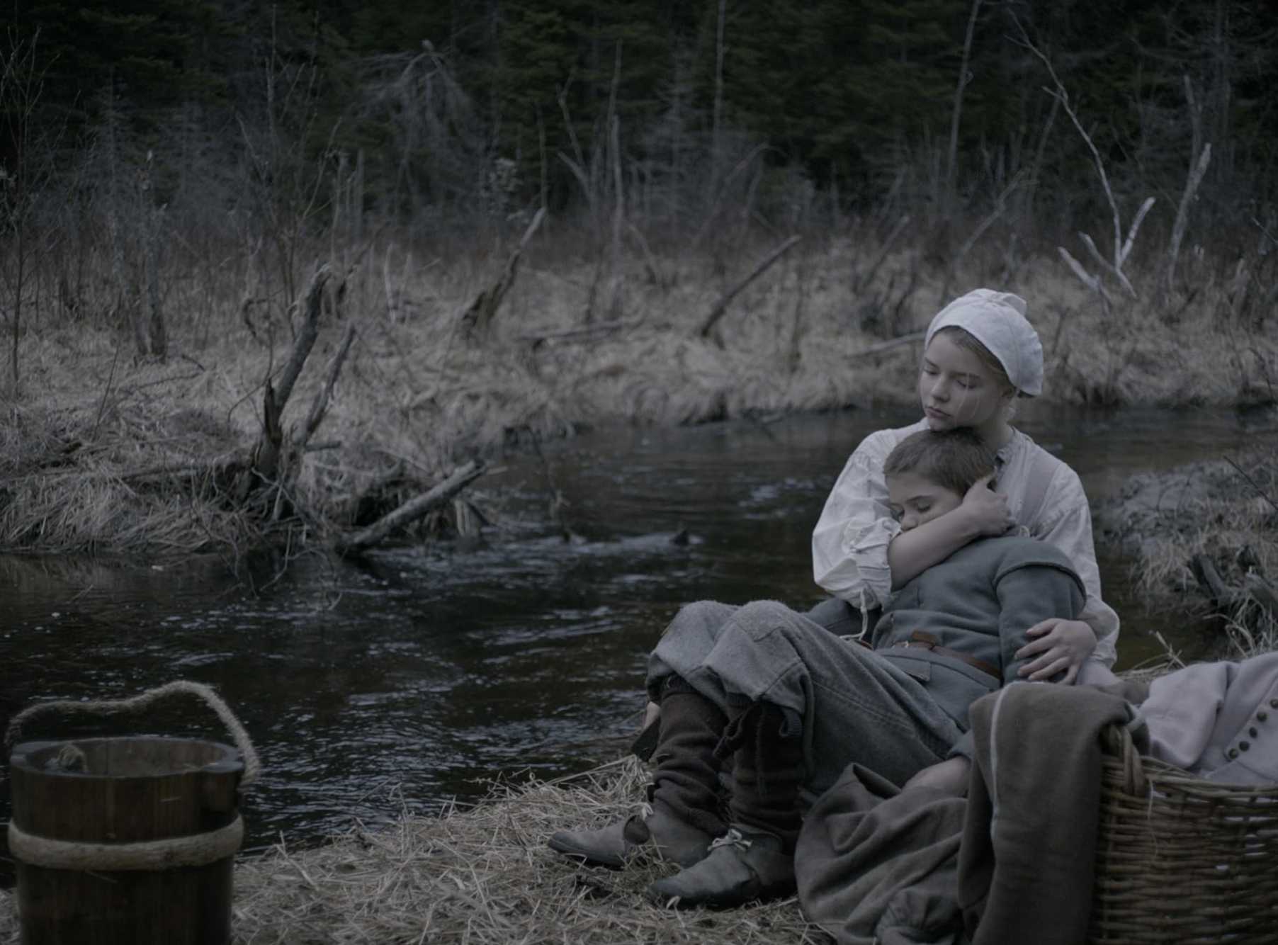Harvey Scrimshaw and Anya Taylor-Joy in The Witch (2015)