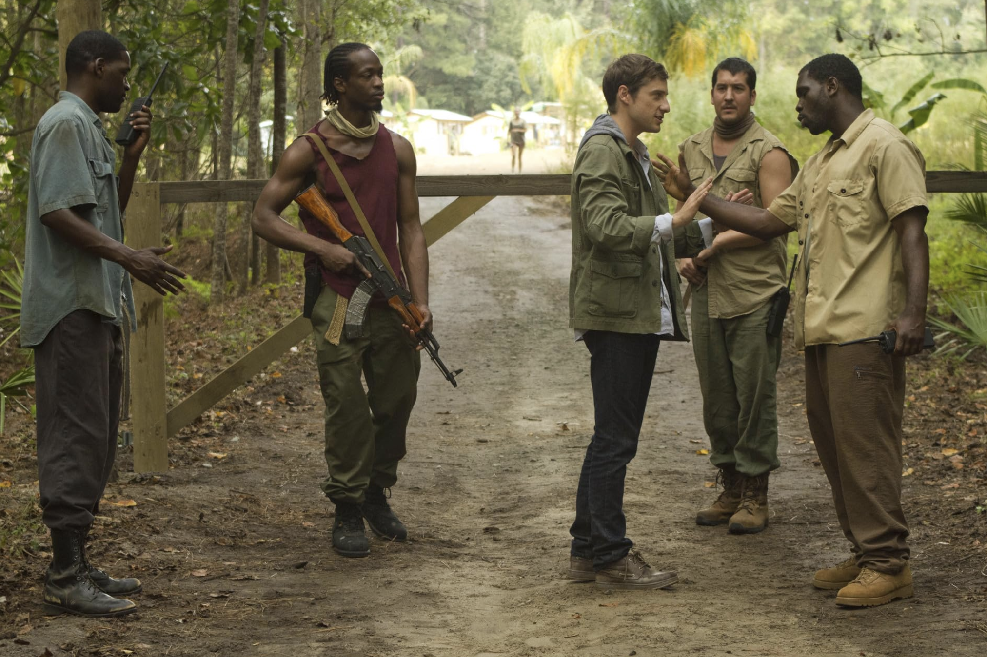 Kentucker Audley and Derek Roberts in The Sacrament (2013)
