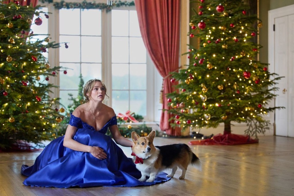 Hunter King in Hallmark's "A Royal Corgi Christmas." (2022)