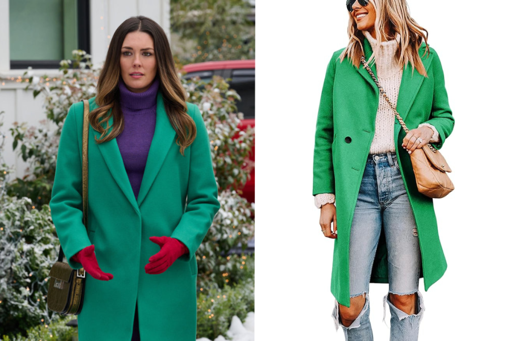 Hallmark green coat