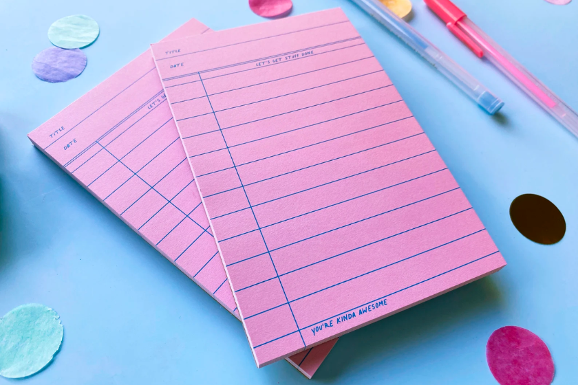 notepad stocking stuffer