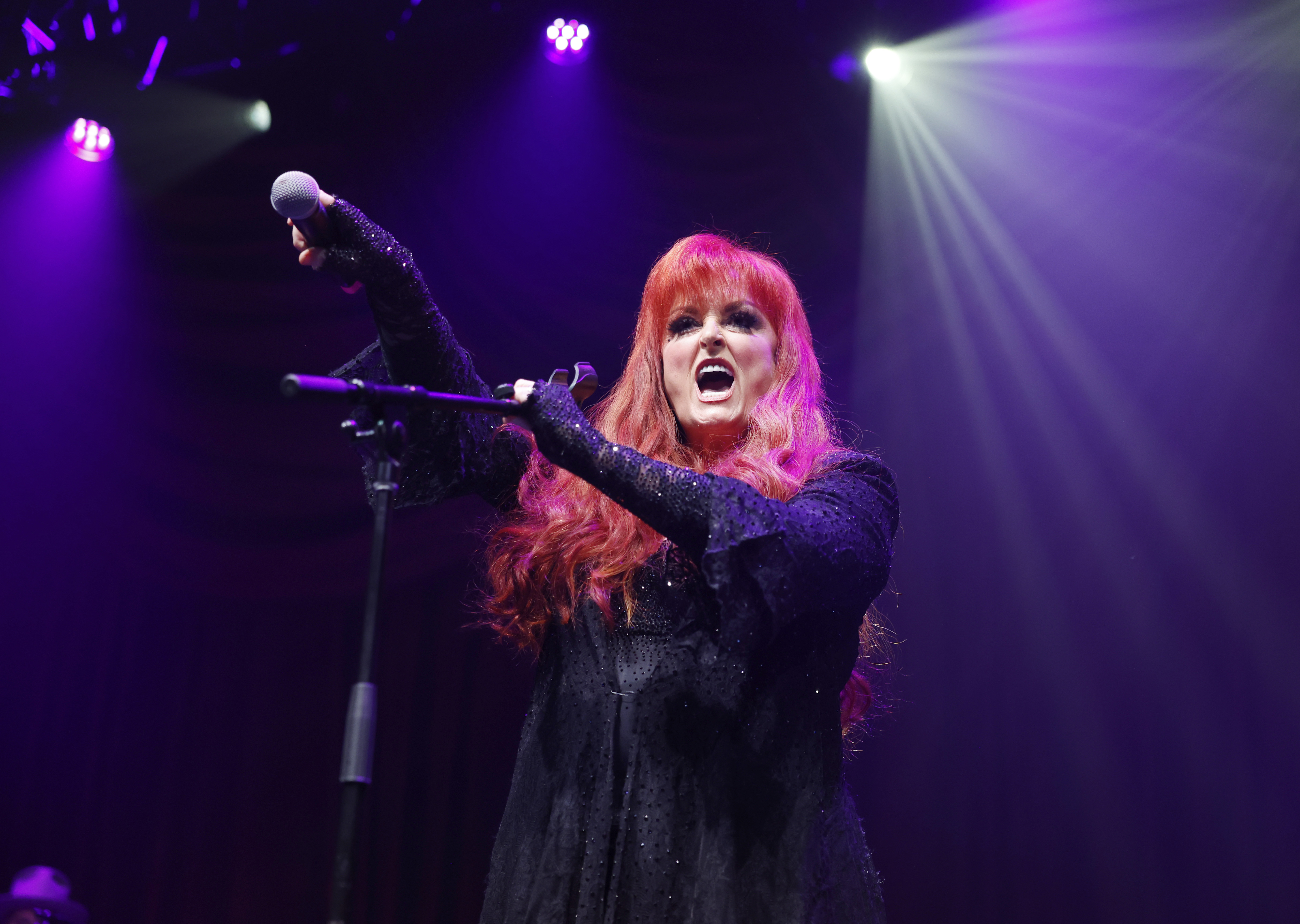 NASHVILLE, TENNESSEE - OCTOBER 10: Wynonna Judd performs at Brooklyn Bowl Nashville on October 10, 2023 in Nashville, Tennessee.