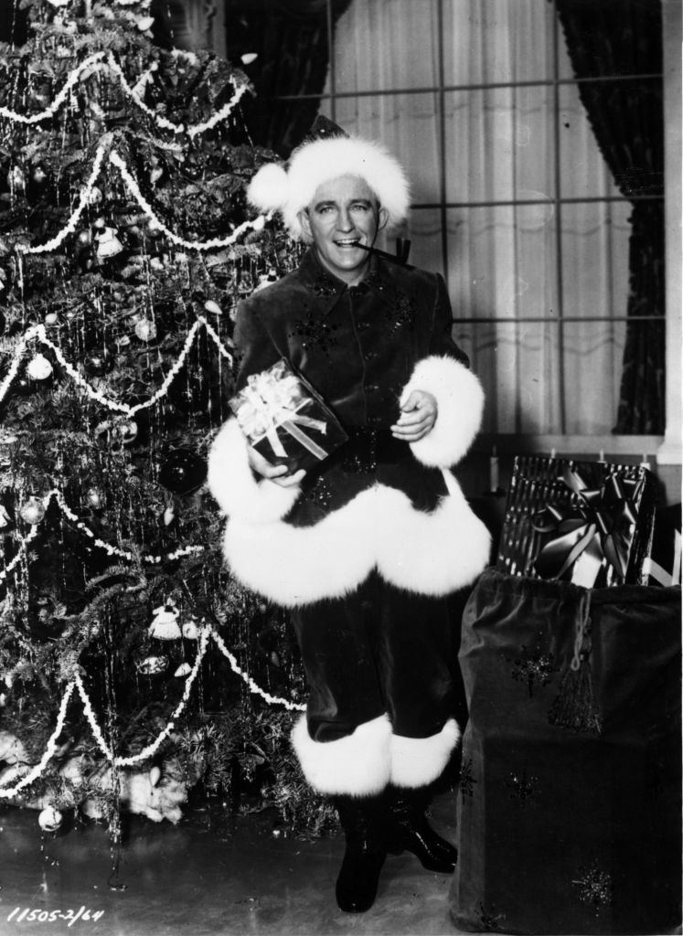 American singer and film actor Bing Crosby (1904 - 1977) as he appears in the film 'White Christmas'.