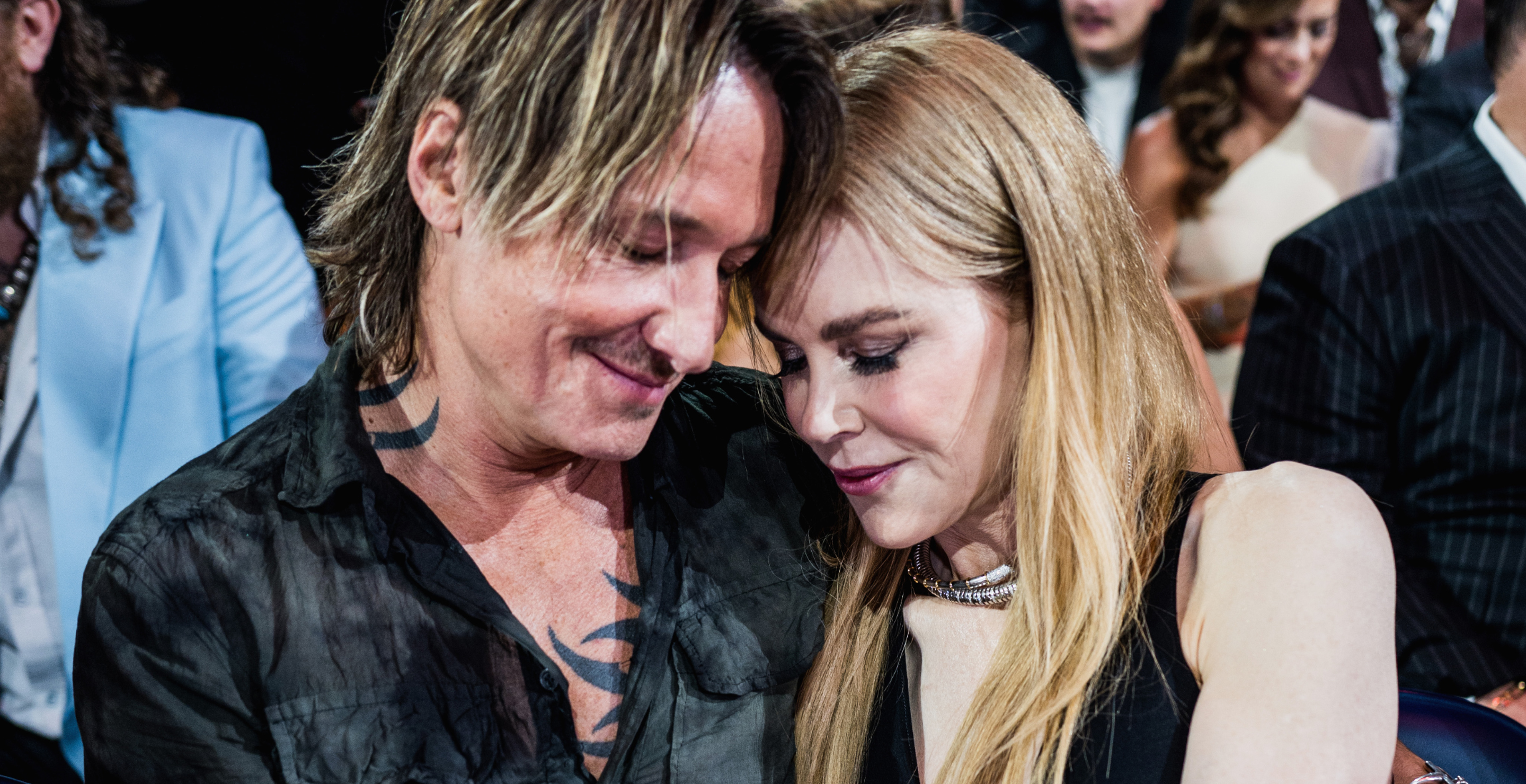 Keith Urban and Nicole Kidman attend the 57th Annual Country Music Association Awards at Bridgestone Arena on November 08, 2023 in Nashville, Tennessee.
