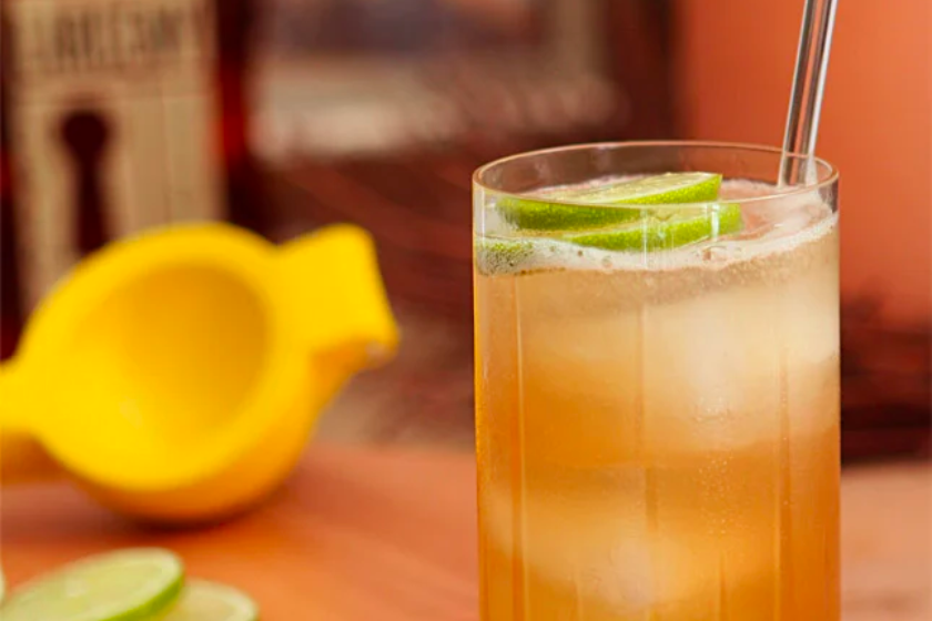 Autumn Rickey Cocktail
