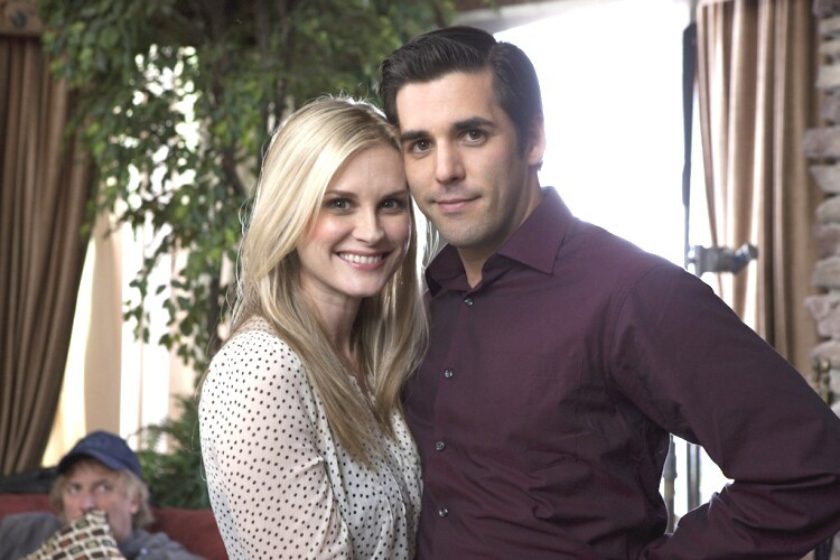 Jordan Bridges and Bonnie Somerville in Holiday Engagement (2011)