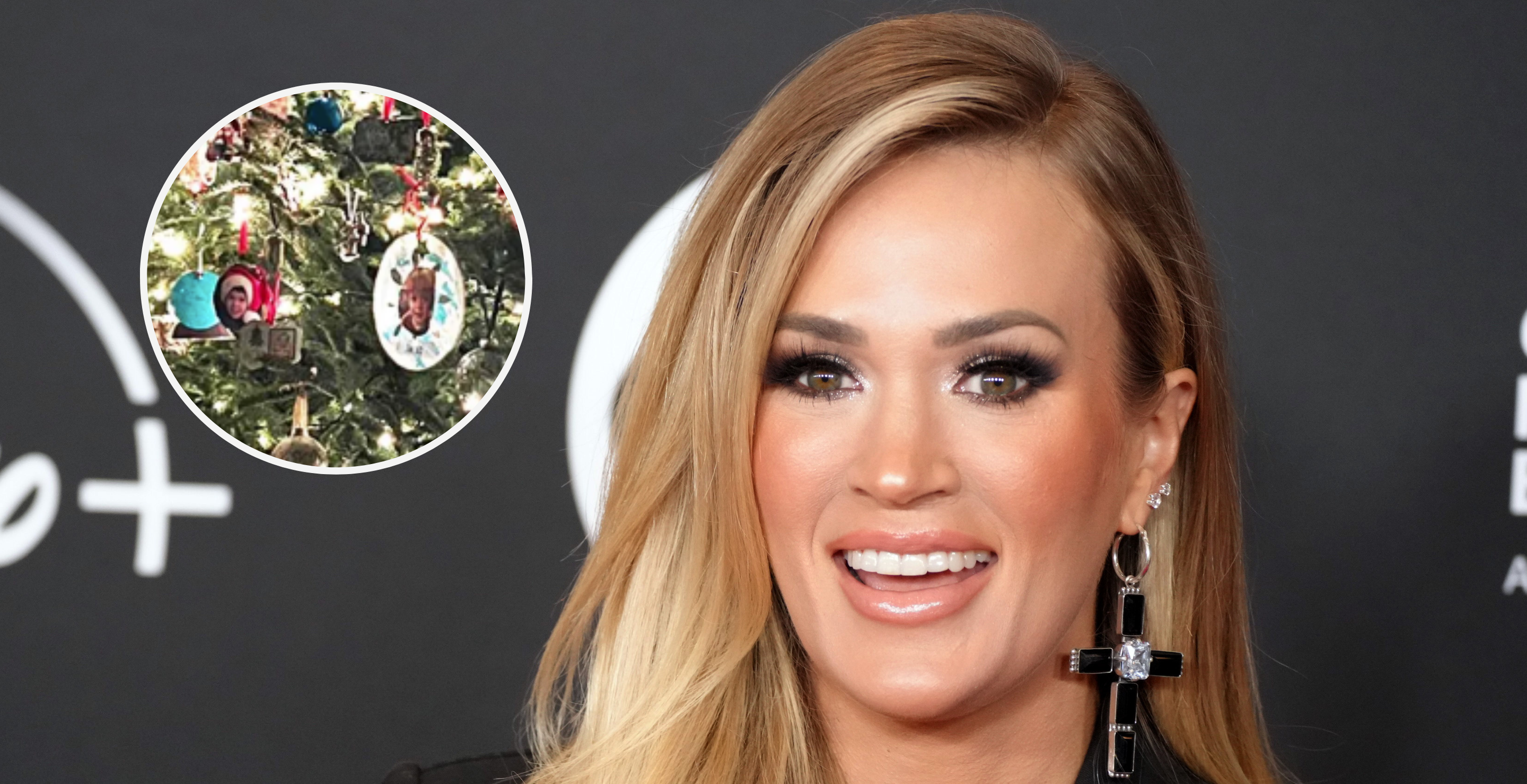 NEW YORK, NEW YORK - NOVEMBER 03: Carrie Underwood attends the 38th Annual Rock & Roll Hall Of Fame Induction Ceremony at Barclays Center on November 03, 2023 in New York City and screengrab via Underwood's Instagram.