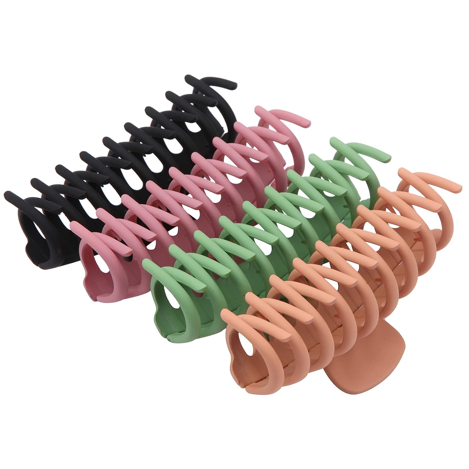 SHALAC Large Hair Claw Clips for Thick Hair 4 PCS