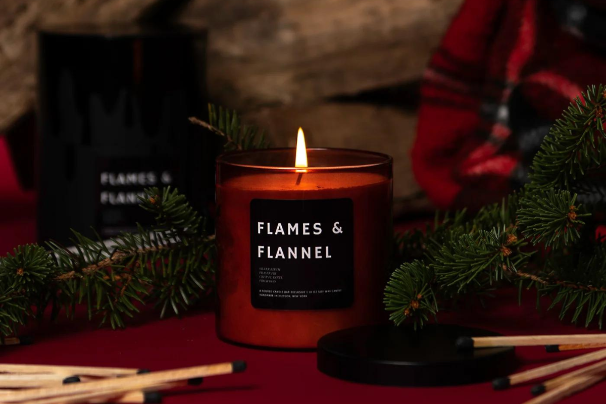 Flames & Flannel candle