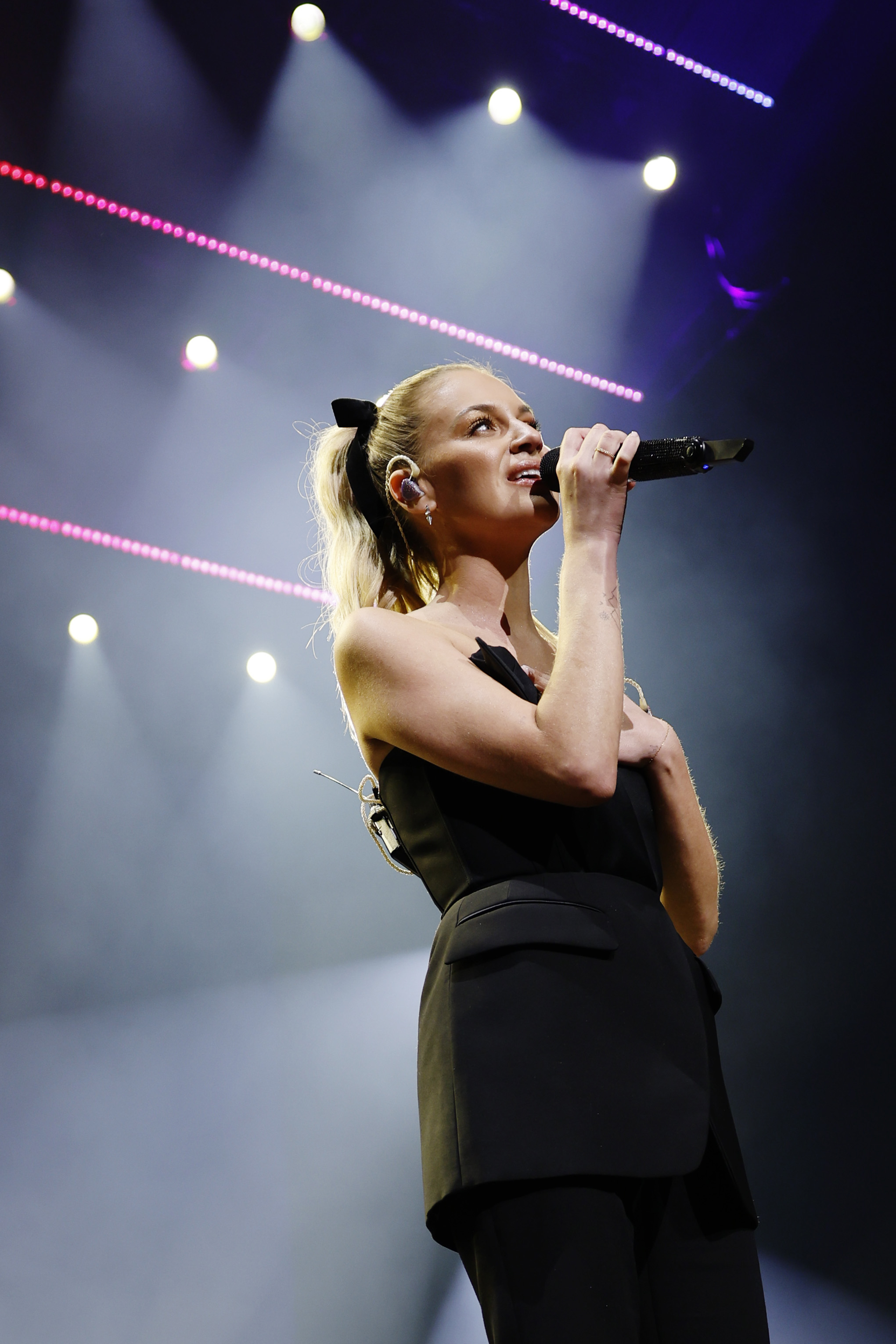 Kelsea Ballerini performs onstage for All for the Hall a concert hosted by Keith Urban and Vince Gill benefiting the Country Music Hall of Fame and Museum at Bridgestone Arena on December 05, 2023 in Nashville, Tennessee. (Photo by Jason Kempin/Getty Images for the Country Music Hall of Fame and Museum)