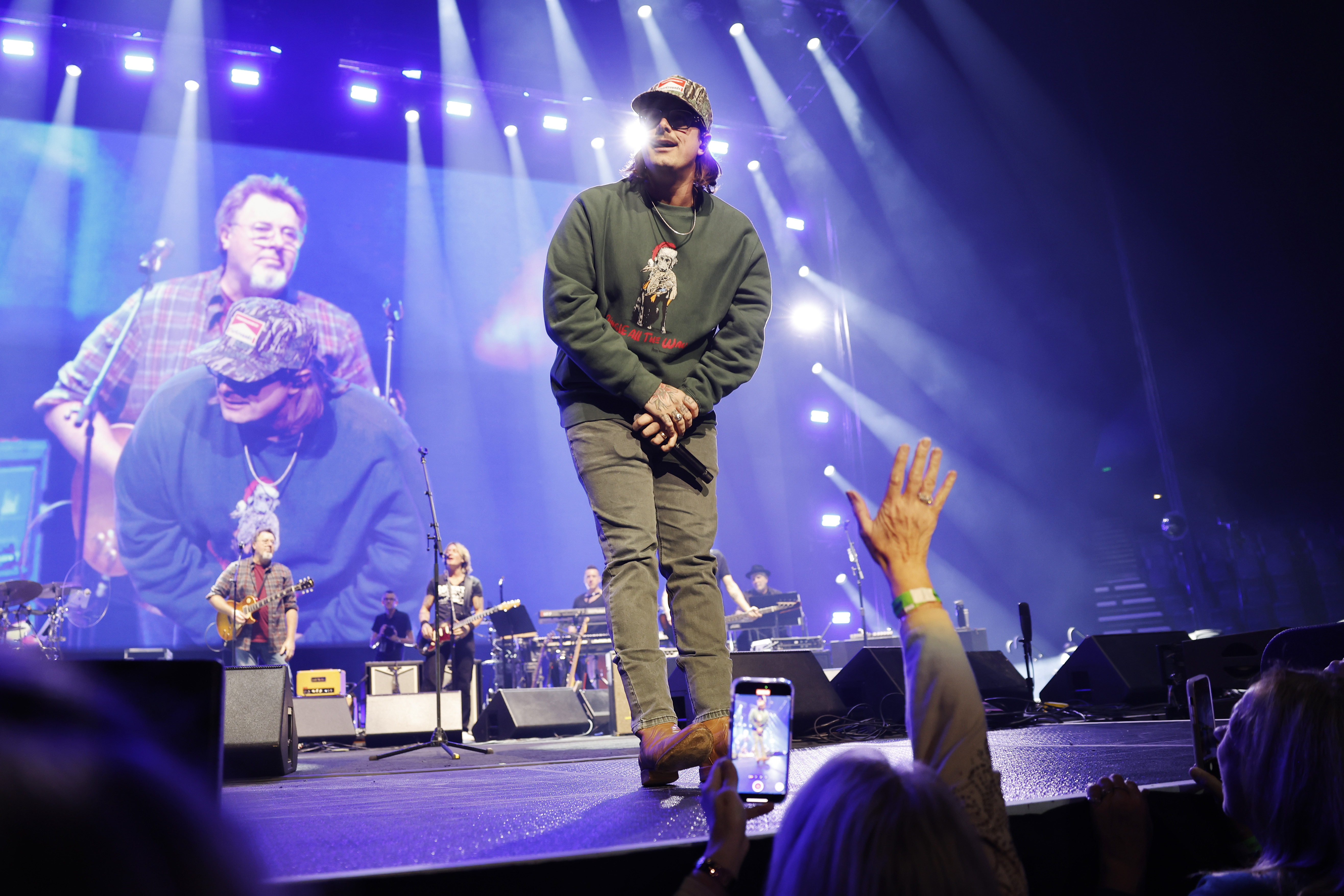 HARDY performs onstage for All for the Hall a concert hosted by Keith Urban and Vince Gill benefiting the Country Music Hall of Fame and Museum at Bridgestone Arena on December 05, 2023 in Nashville, Tennessee. (Photo by Jason Kempin/Getty Images for the Country Music Hall of Fame and Museum)