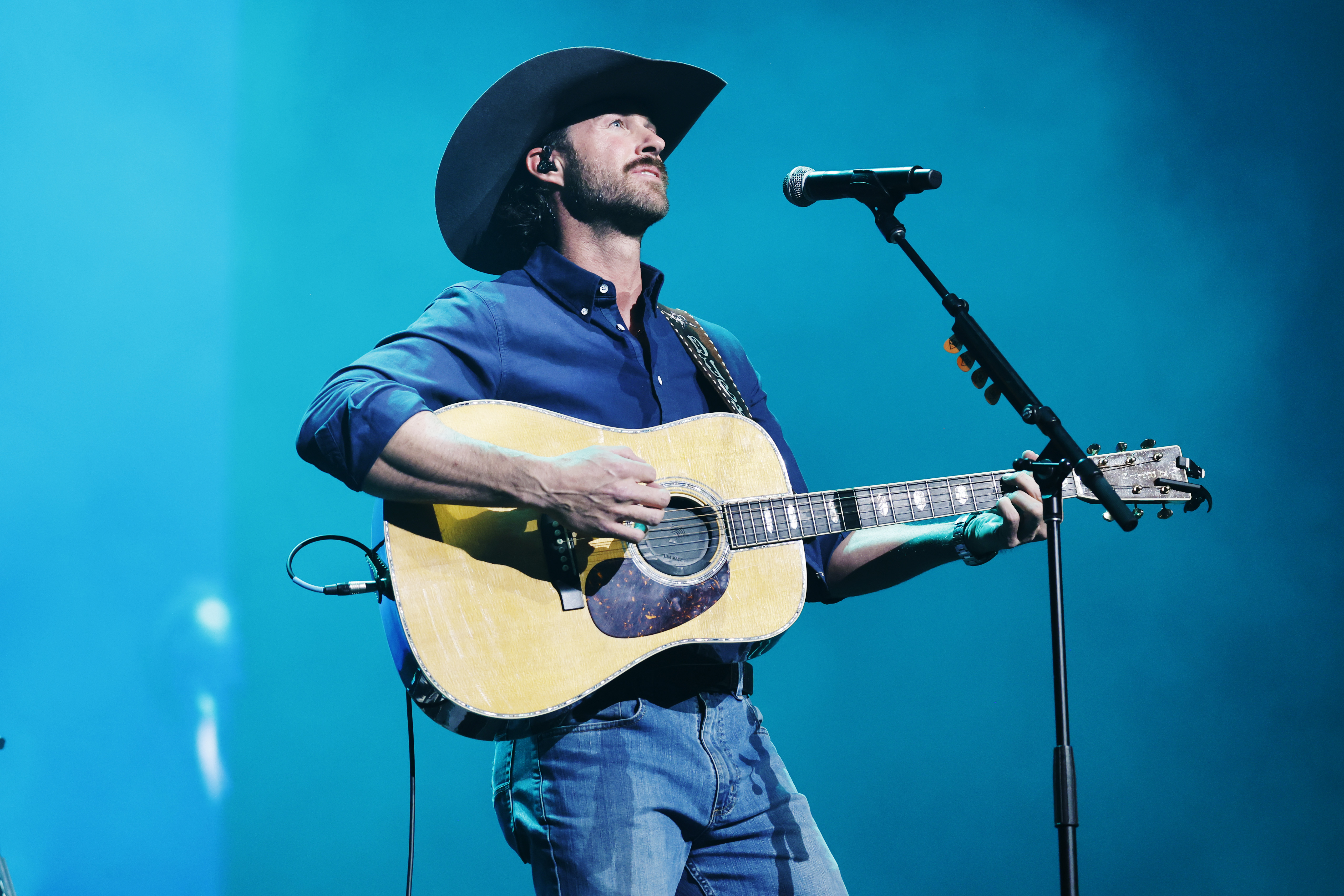  Riley Green performs onstage for All for the Hall a concert hosted by Keith Urban and Vince Gill benefiting the Country Music Hall of Fame and Museum at Bridgestone Arena on December 05, 2023 in Nashville, Tennessee. (Photo by Jason Kempin/Getty Images for the Country Music Hall of Fame and Museum)