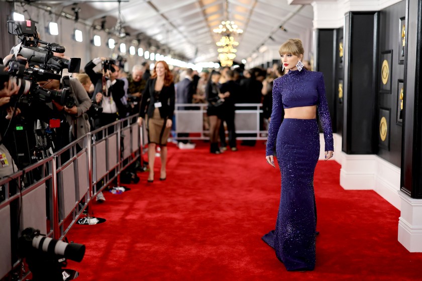 LOS ANGELES, CALIFORNIA - FEBRUARY 05: Taylor Swift attends the 65th GRAMMY Awards on February 05, 2023 in Los Angeles, California.