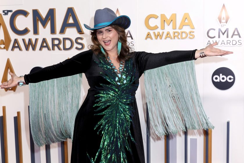Jenee Fleenor attends the 57th Annual CMA Awards at Bridgestone Arena on November 08, 2023 in Nashville, Tennessee.