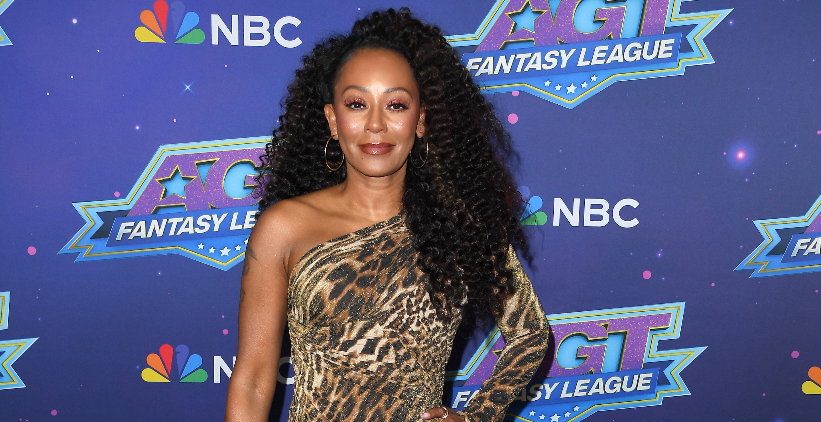 LOS ANGELES, CALIFORNIA - NOVEMBER 15: Mel B arrives at the "America's Got Talent: Fantasy League" at Red Studios on November 15, 2023 in Los Angeles, California.