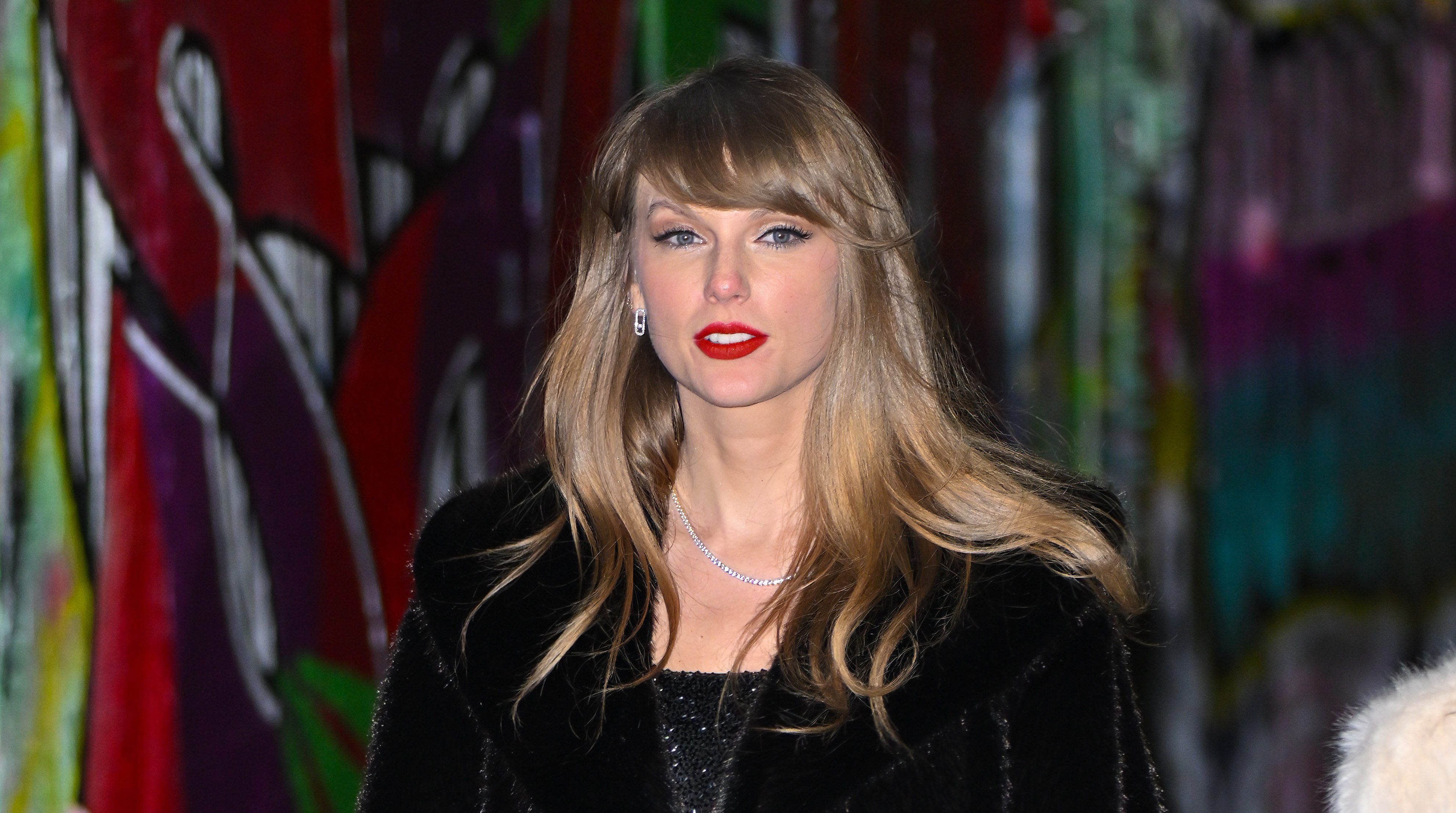 NEW YORK, NEW YORK - DECEMBER 14: Taylor Swift leaves The Box after celebrating her 34th birthday on December 14, 2023 in New York City.