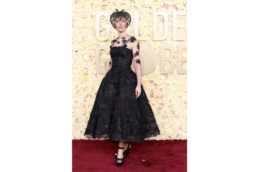Rosamund Pike attends the 81st Annual Golden Globe Awards