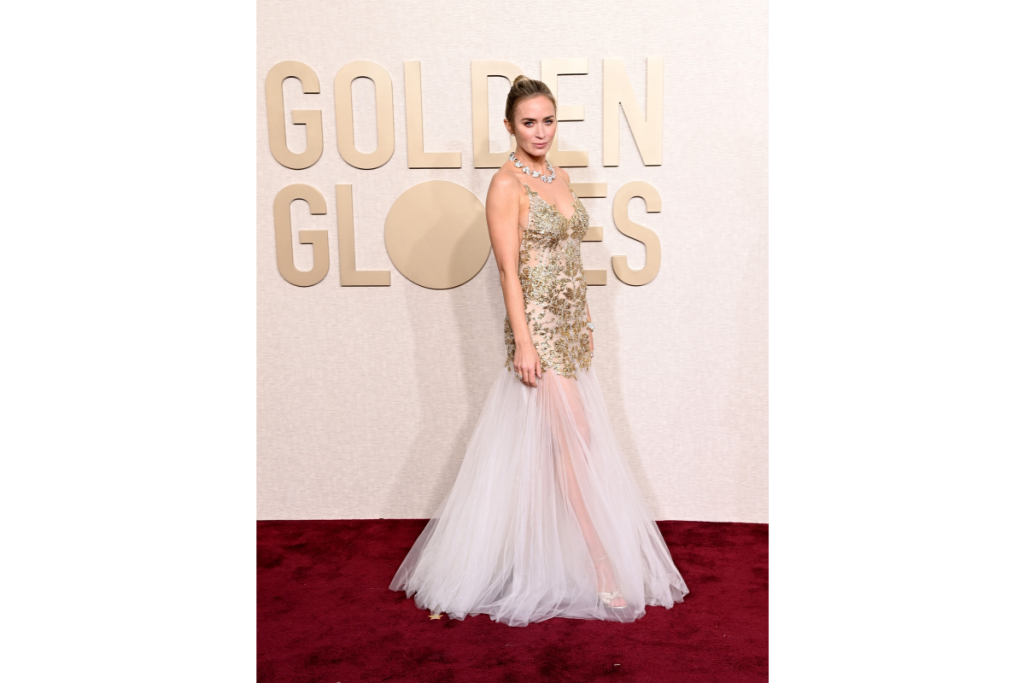 Emily Blunt attends the 81st Annual Golden Globe Awards