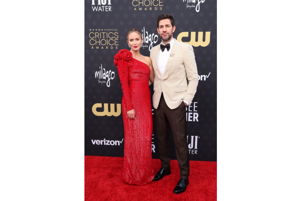 Emily Blunt and John Krasinski attend the 29th Annual Critics Choice Awards