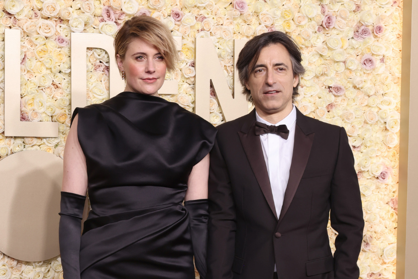 Greta Gerwig and Noah Baumbach 2024 Golden Globes