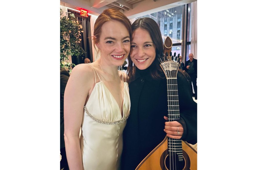 Emma Stone and Carminho at the New York premiere of "Poor Things."