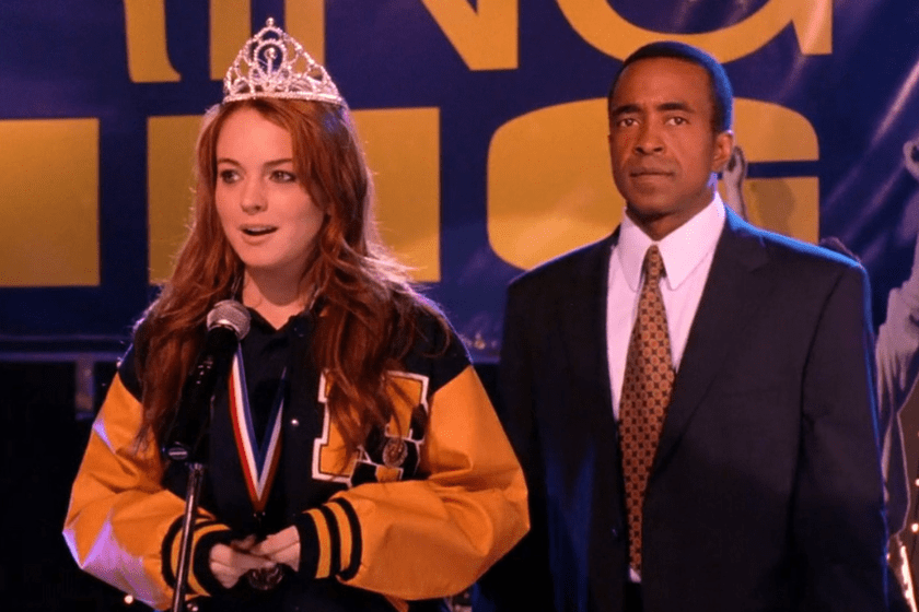 Lindsay Lohan and Tim Meadows in "Mean Girls" (2004).